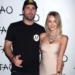 Brody Jenner et sa petite-amie Kaitlynn Carter lors d'une soirée au Tao Nightclub à Las Vegas, le 17 janvier 2015.