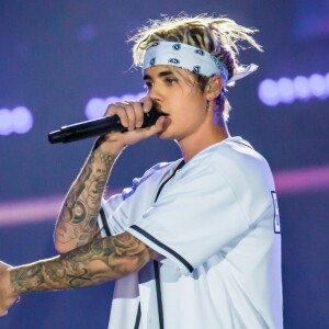 Justin Bieber en concert à Auburn Hills dans le cadre de sa tournée "The Purpose World Tour", le 26 avril 2016