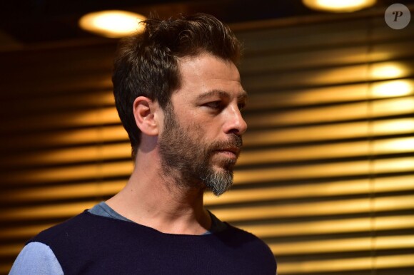 Christophe Maé, Grand Prix de l'UNAC 2015 pour la chanson "Tombé Sous Le Charme" lors de la remise du prix de l'UNAC 2015 à la Sacem à Paris, le 16 mars 2015.