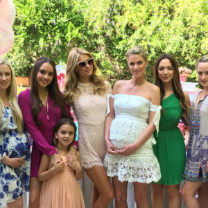 Kylie Richards a publié une photo de la baby-shower de Nicky Hilton, sur sa page Instagram. Le 13 mai 2016.