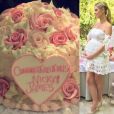 Photo du gâteau pour la baby-shower de Nicky Hilton organisée dans les jardins de l'hôtel Bel Air à Beverly Hills, le 13 mai 2016