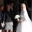 Nicky Hilton quitte l'hôtel Claridges à Londres, le 10 juillet 2015 pour aller se marier au palais de Kensington avec James Rotschild