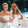 Nicky Hilton a fête la future naissance de sa petite fille lors d'une baby-shower grand luxe avec sa soeur Paris et ses parents Richard et Kathy Hilton, le 13 mai, dans les jardins de l'hôtel Bel Air à Beverly Hills.