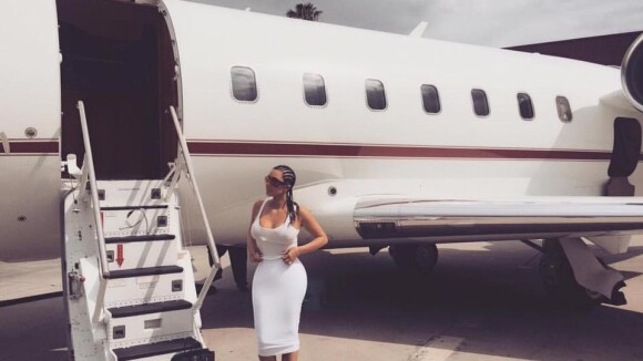 Kim Kardashian arrive à l'hôtel Martinez à Cannes. Le 16 mai 2016.