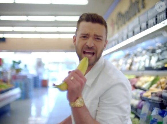 Justin Timberlake dans le clip "Can't Stop This Feeling!" pour la bande originale du film d'animation Dreamworks "Trolls" (en salles le 19 octobre 2016).
