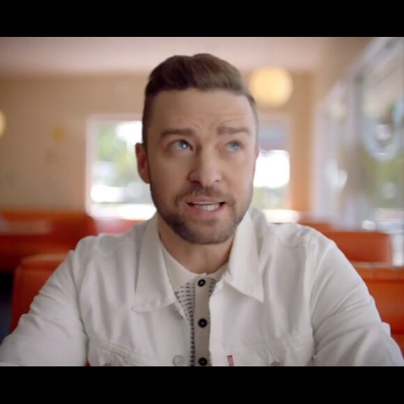 Justin Timberlake dans le clip "Can't Stop This Feeling!" pour la bande originale du film d'animation Dreamworks "Trolls" (en salles le 19 octobre 2016).