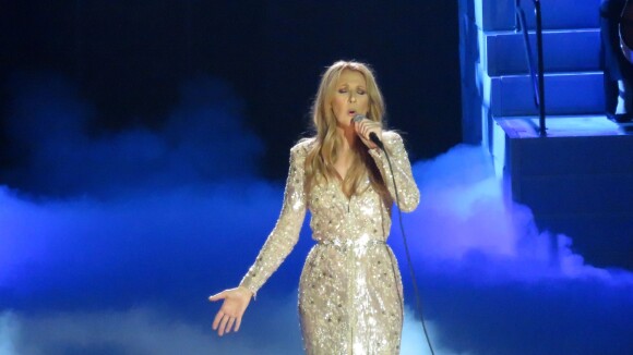 Céline Dion est remontée sur scène au Caesars Palace à Las Vegas le 23 février 2016.