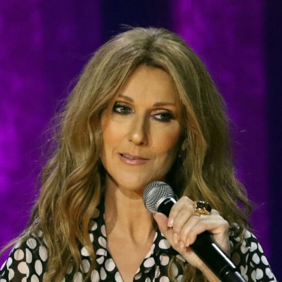 Celine Dion donne une conférence de presse après une année sabbatique et donne un concert au Ceasars Palace Hotel & Casino à Las Vegas le 27 août 2015
