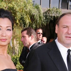 James Gandolfini et sa femme lors des Primetime Emmy Awards à Los Angeles,  le 16 septembre 2007