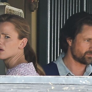 Martin Henderson et Jennifer Garner - Tournage du film "Miracles From Heaven" à Atlanta, le 11 août 2015.