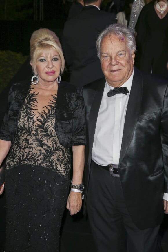 Ivana Trump, Massimo Gargia - Cocktail de la soirée de Grisogono à l'hôtel Eden Roc au Cap d'Antibes lors du 69ème Festival International du Film de Cannes. Le 17 mai 2016