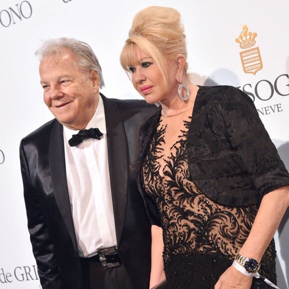 Ivana Trump et Massimo Gargia - Photocall de la soirée de Grisogono à l'hôtel Eden Roc au Cap d'Antibes lors du 69 ème Festival International du Film de Cannes, le 17 mai 2016