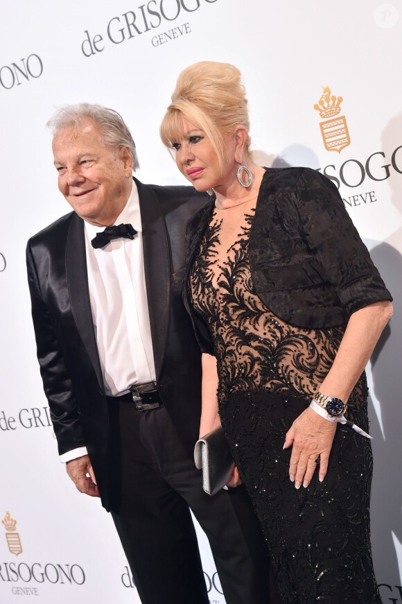 Ivana Trump et Massimo Gargia - Photocall de la soirée de Grisogono à l'hôtel Eden Roc au Cap d'Antibes lors du 69 ème Festival International du Film de Cannes, le 17 mai 2016
