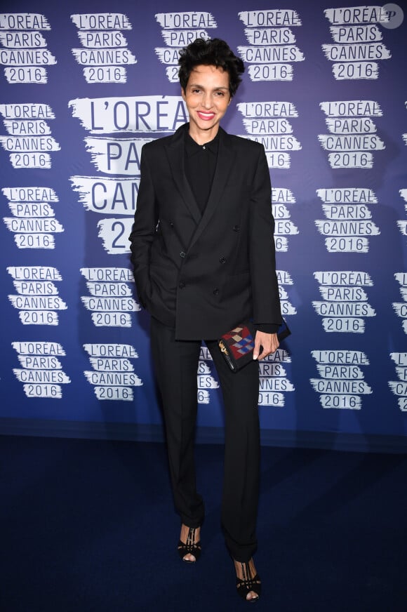 Farida Khelfa - Photocall de la soirée L'Oréal Paris "Blue Obsession" à l'occasion des 10 ans de collaboration de Doutzen Kroes, dans la suite L'Oréal à l'hôtel Martinez, lors du 69ème Festival International du Film de Cannes. Le 18 mai 2016