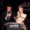 Karl Glusman et Elle Fanning - Soirée de la 23e édition du Gala de l'amfAR "Cinéma contre Sida" à l'hôtel de l'Eden Roc au Cap d'Antibes, le 19 mai 2016, lors du 69 ème Festival International du Film de Cannes.