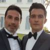 Richard Orlinski et Orlando Bloom lors de la 23e édition du Gala de l'amfAR "Cinéma contre Sida" à l'hôtel de l'Eden Roc au Cap d'Antibes, le 19 mai 2016, lors du 69 ème Festival International du Film de Cannes.