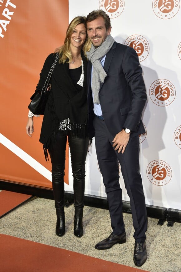 Julien Benneteau et sa compagne Karen lors de la Soirée des Joueurs de Roland-Garros 2016, le 19 mai au Petit Palais, à Paris.