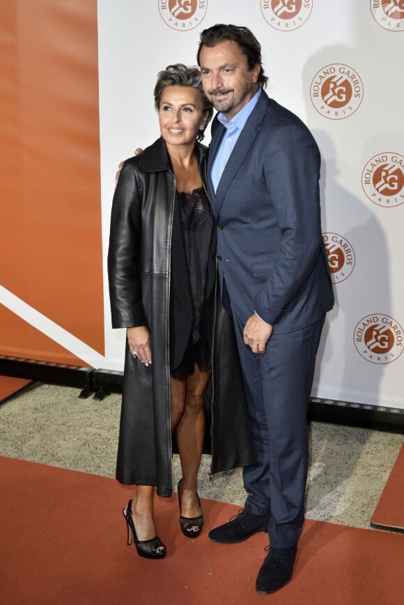 Henri Leconte et sa nouvelle compagne Maria lors de la Soirée des Joueurs de Roland-Garros 2016, le 19 mai au Petit Palais, à Paris.