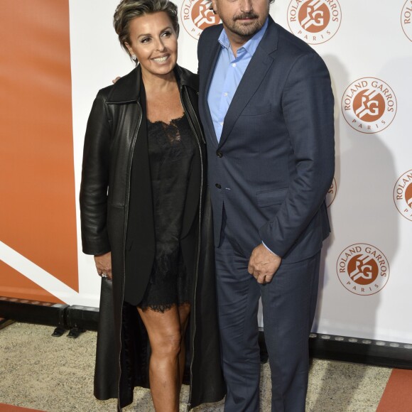 Henri Leconte et sa nouvelle compagne Maria lors de la Soirée des Joueurs de Roland-Garros 2016, le 19 mai au Petit Palais, à Paris.