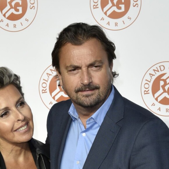 Henri Leconte et sa nouvelle compagne Maria lors de la Soirée des Joueurs de Roland-Garros 2016, le 19 mai au Petit Palais, à Paris.