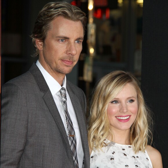 Dax Shepard, Kristen Bell enceinte - Première du film "This Is Where I Leave You" à Hollywood le 15 septembre 2014.