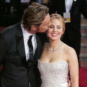 Kristen Bell et son mari Dax Shepard - 86ème cérémonie des Oscars à Hollywood, le 2 mars 2014.