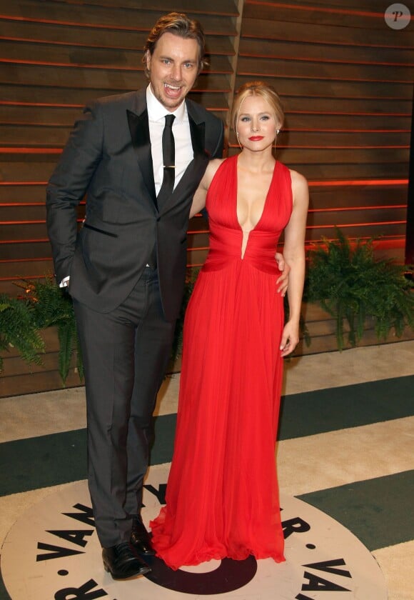 Dax Shepard, Kristen Bell - Arrivées des people à la soirée Vanity Fair après la 86 ème cérémonie des Oscars le 2 mars 2014