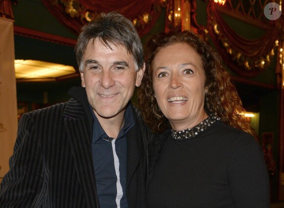 Tex et sa femme Béatrice - Soirée de la 28ème Nuit des Molières au théâtre des Folies Bergère à Paris. Le 23 mai 2016 © Coadic Guirec / Bestimage