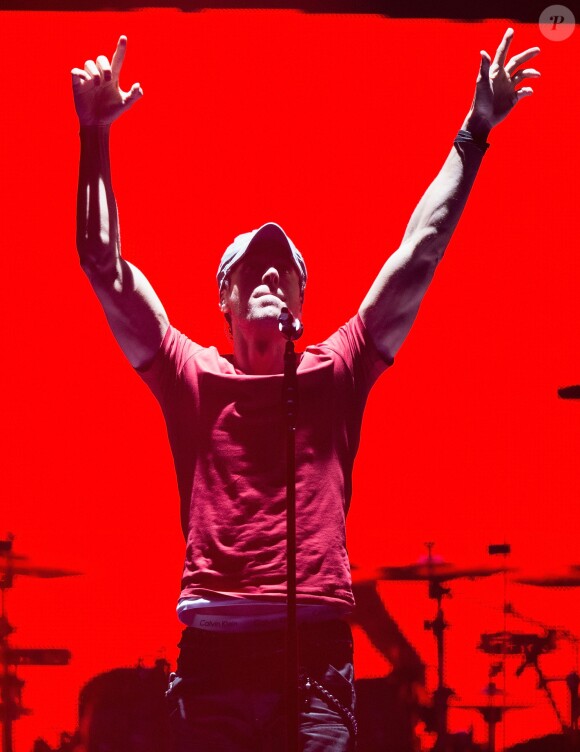 Enrique Iglesias en concert au stade Arena à Londres. Le 28 novembre 2014