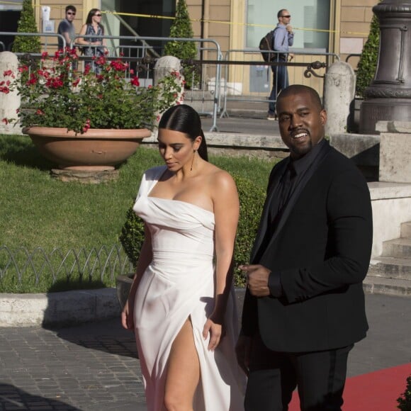 Kim Kardashian et Kanye West à la première de La Traviata au Teatro Dell'Opera, à Rome, le 22 mai 2016.