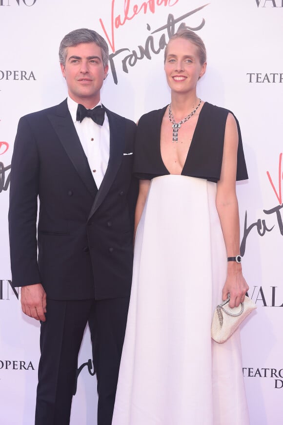 Antonius Von Furstenberg et sa femme Matilde Borromeo - People au spectacle "La Traviata" à l'opéra de Rome. Le 22 mai 2016