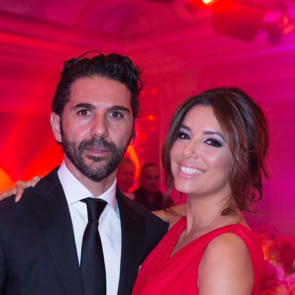 Eva Longoria et Jose Antonio Baston - Dîner du Global Gift Gala organisé au Four Seasons Hôtel George V à Paris, le 25 mai 2015