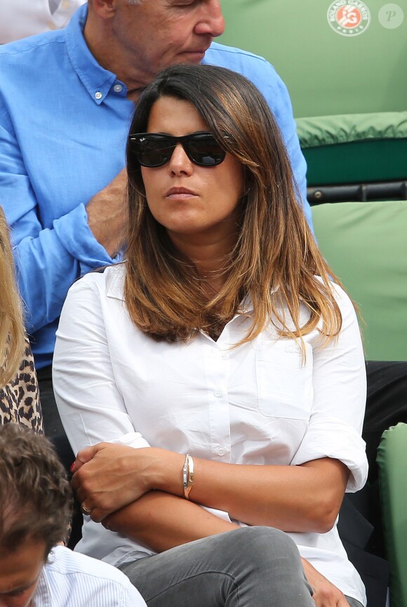 Karine Ferri - People dans les tribunes lors du Tournoi de Roland-Garros (les Internationaux de France de tennis) à Paris, le 27 mai 2016. © Cyril Moreau/Bestimage  People attending the French Tennis Open at Roland-Garros in Paris, France, on May 27th, 2016.27/05/2016 - Paris