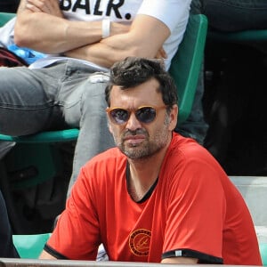 Sergi Bruguera (entraineur de R.Gasquet) - People dans les tribunes lors du Tournoi de Roland-Garros (les Internationaux de France de tennis) à Paris, le 27 mai 2016. © Pierre Perusseau/Bestimage