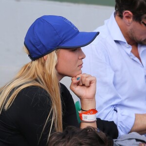 Donna Vekic (compagne de Stan Wawrinka) - People dans les tribunes lors du Tournoi de Roland-Garros (les Internationaux de France de tennis) à Paris, le 27 mai 2016. © Cyril Moreau/Bestimage