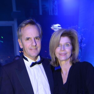 Exclusif - Bernard de la Villardiere et sa femme Anne - Dîner de Gala du Prix d'Amérique Opodo à la Maison de l'UNESCO à Paris le 24 janvier 2015.