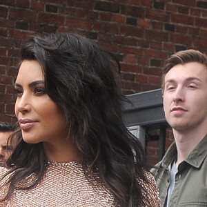 Kim Kardashian et son mari Kanye West arrivent au festival "The Vogue 100" à Londres, le 21 mai 2016.