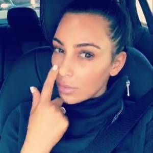 Kim Kardashian sur Snapchat