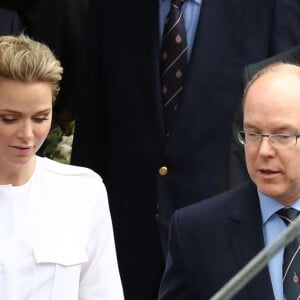 Le prince Albert II de Monaco et la princesse Charlène de Monaco ont assisté au 74e Grand Prix de Formule 1 de Monaco, le 29 mai 2016, remporté par Lewis Hamilton.