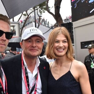 Ronan Keating, Georges Kern, Rosamund Pike au 74e Grand Prix de F1 de Monaco, remporté par Lewis Hamilton devant D. Ricciardo et S. Perez, le 29 mai 2016. © Bruno Bebert/Bestimage