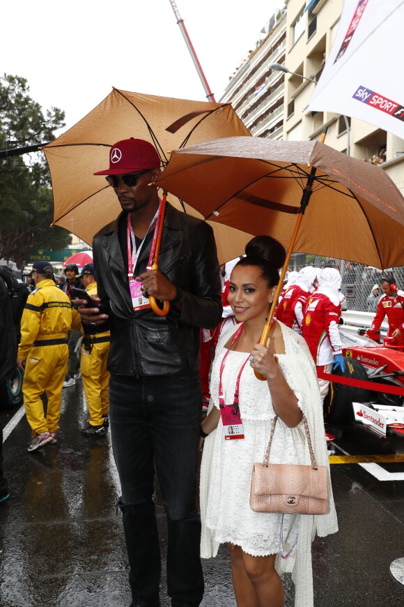 Chris Bosh et sa femme Adrienne Williams - 74ème Grand Prix de Formule 1 de Monaco, le 29 mai 2016. C'est Lewis Hamilton qui a terminé premier devant D.Ricciardo et S.Perez.  The Formula 1 Grand Prix of Monaco, on May 29th, 2016, Monaco.29/05/2016 - Monaco