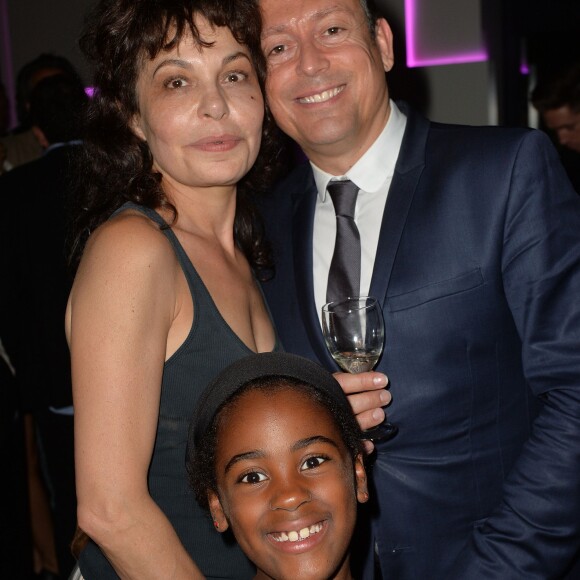 Exclusif - Isabelle Mergault et sa fille Maya, Jacques Sanchez - Anniversaire de Jacques Sanchez au restaurant Nolita à Paris le 29 mai 2016. © Veeren/Bestimage