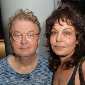 Exclusif - Dominique Besnehard et Isabelle Mergault - Anniversaire de Jacques Sanchez au restaurant Nolita à Paris le 29 mai 2016. © Veeren/Bestimage