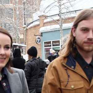 Jena Malone et son boyfriend Ethan - Célébrités lors du festival du film de Sundance à Park City le 24 janvier 2016.