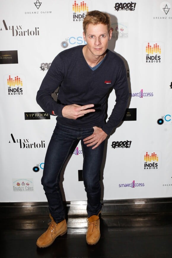 Exclusif - Matthieu Delormeau - Photocall du concert de Alban Bartoli au VIP Room à Paris, le 7 décembre 2014.