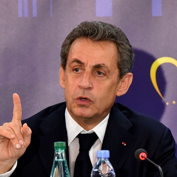 Nicolas Sarkozy a participé aux Journées d'études du Parti Populaire Européen à l'hôtel Méridien à Nice, le 1er juin 2016. © Bruno Bebert/Bestimage