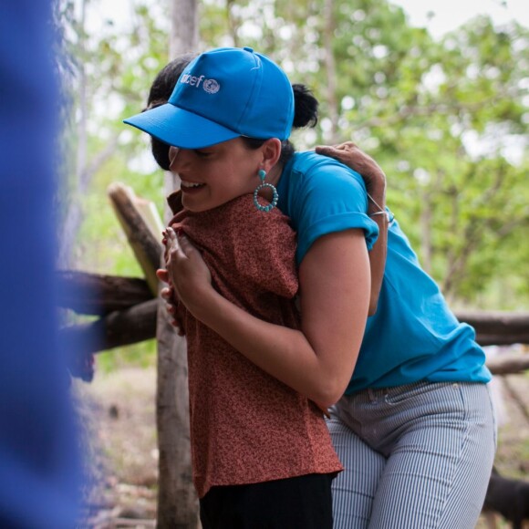 Katy Perry, ambassadrice de bonne volonté de l'UNICEF en visite au Vietnam, le 27 mai 2016.