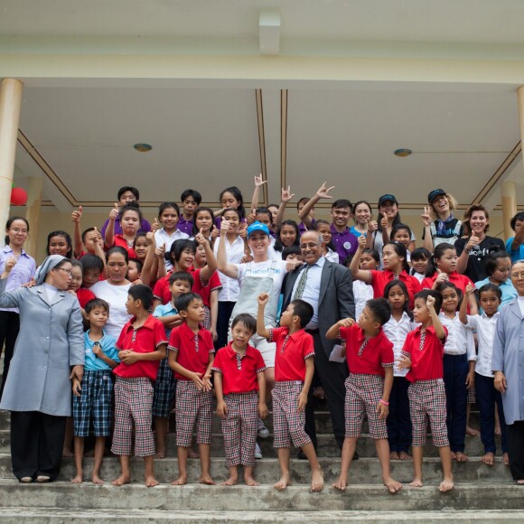 Katy Perry, ambassadrice de bonne volonté de l'UNICEF en visite au Vietnam, le 27 mai 2016.