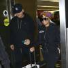 Blac Chyna enceinte et son fiancé Rob Kardashian arrivent à l'aéroport de Miami, le 11 mai 2016