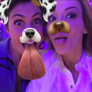 Nabilla en tournage pour Action ou vérité avec Alessandra Sublet
